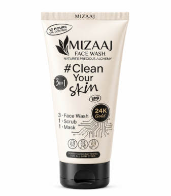 MIZAAJ 24K Gold 3-in-1 Face Wash